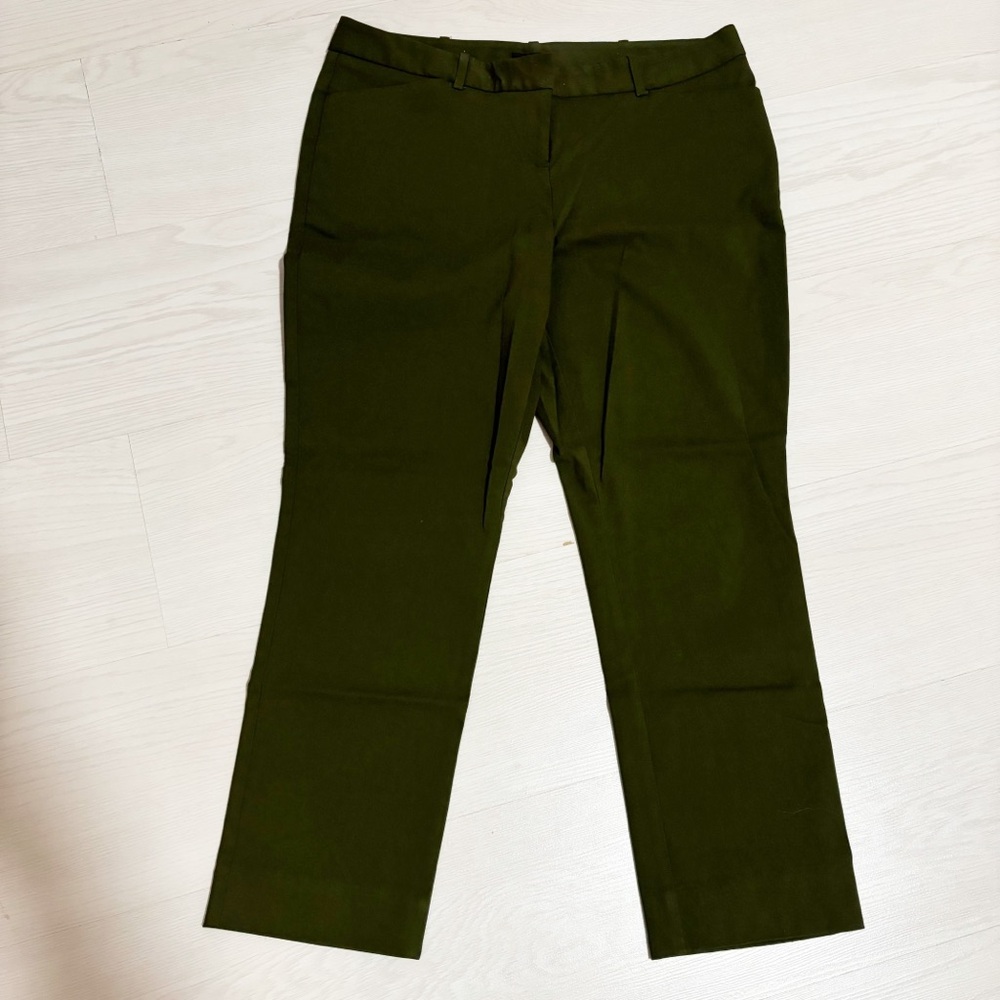 Worthington Slim Fit Trouser Olive Green Petite Womens Size 8P‎